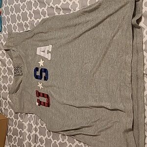 USA sequin changing top